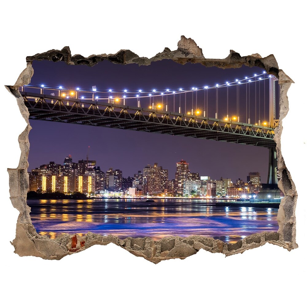 Bridge v new yorku Fototapety 3D diera Kameň WallMuralia sk