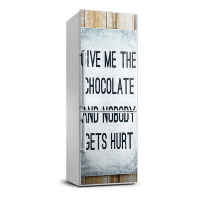 Nálepka tapeta na chladničku Čokoláda