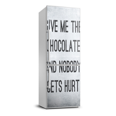 Nálepka tapeta na chladničku Čokoláda
