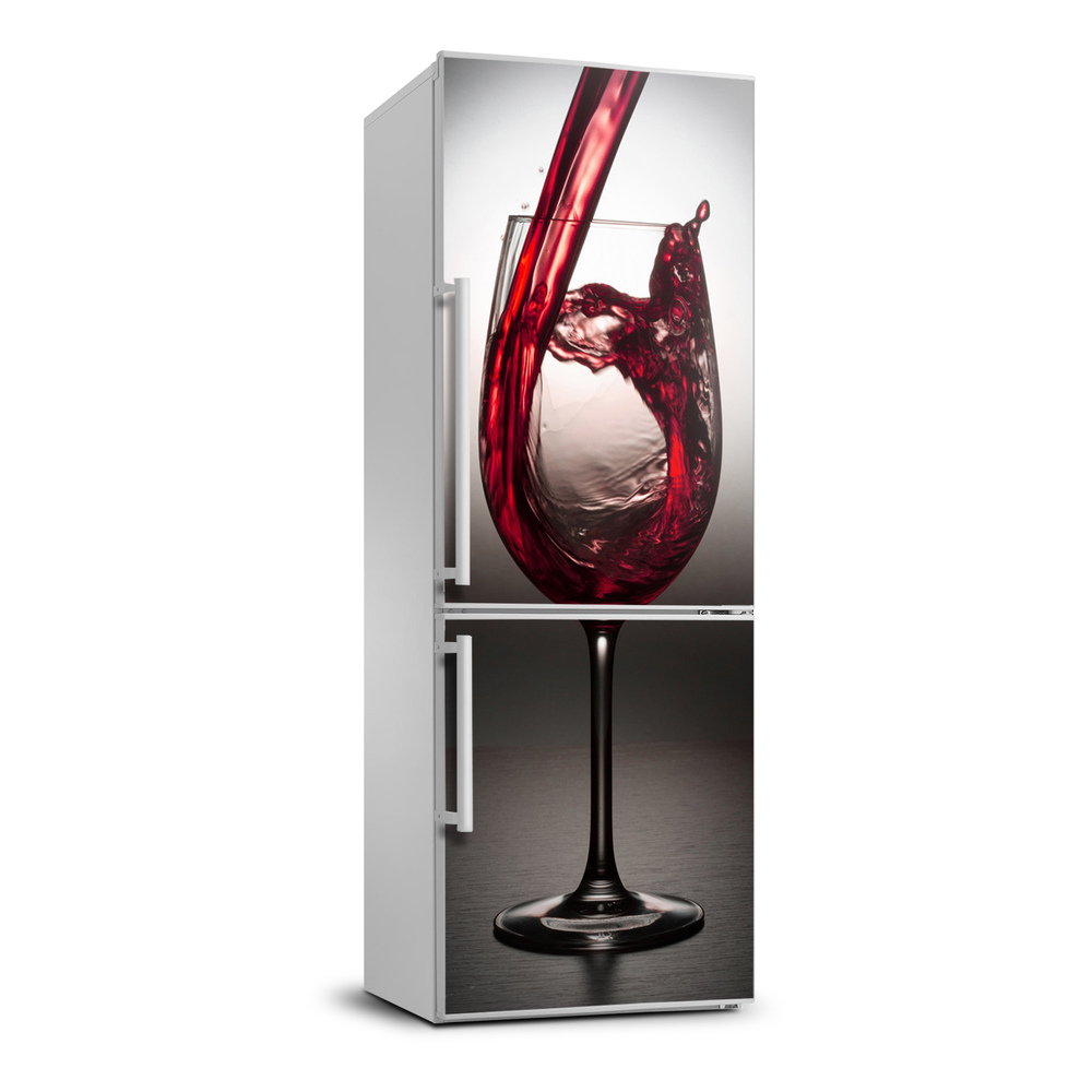 Nálepka na chladničku fototapety Červené víno