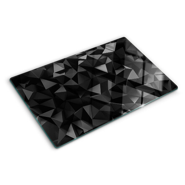 Doska na krájanie Geometria polygónov v odtieňoch čiernej