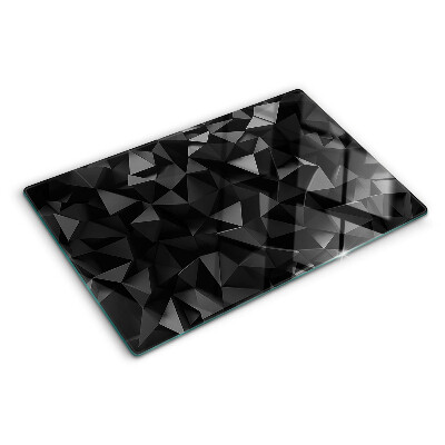 Doska na krájanie Geometria polygónov v odtieňoch čiernej