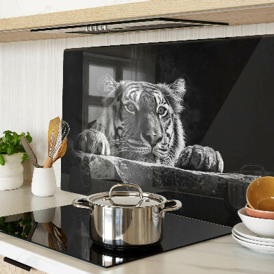 Doska na krájanie Tiger v čiernobielom štýle