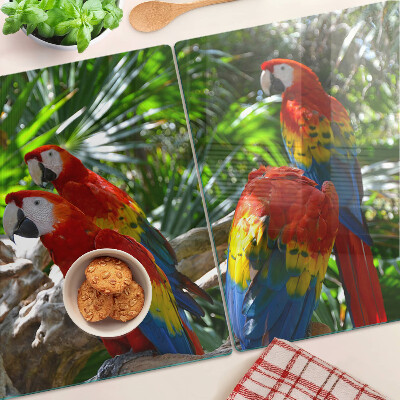 Doska na krájanie Papagáje v tropickom prostredí