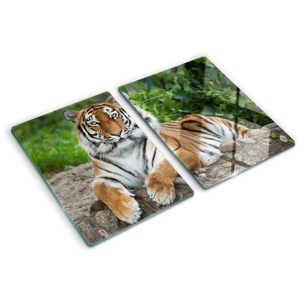 Sklenená doska na krájanie Tiger v jeho prirodzenom prostredí