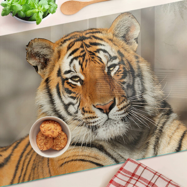 Sklenená doska na krájanie Tiger v jeho prirodzenom stave