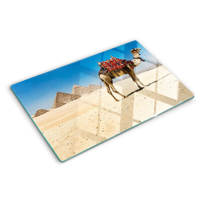 Doska na krájanie Pyramídy a ťava v púšti