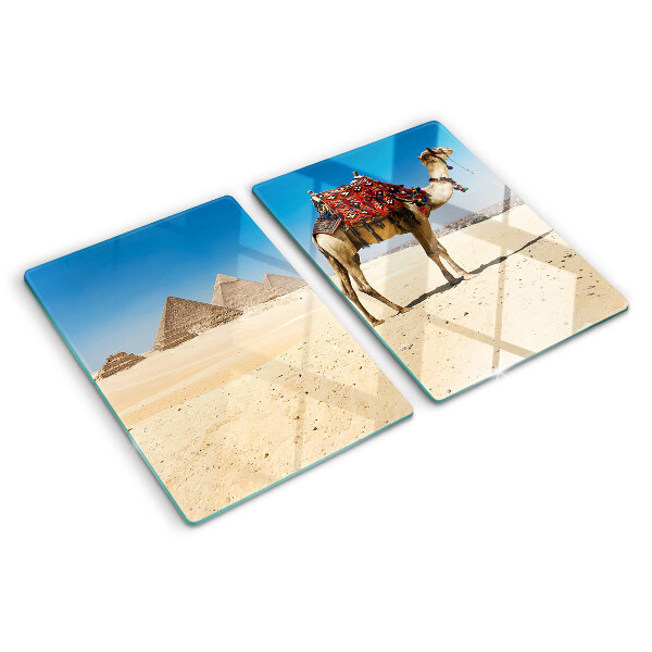 Doska na krájanie Pyramídy a ťava v púšti
