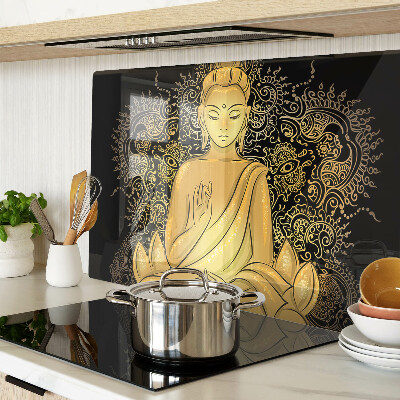 Sklenená doska na krájanie Budha v meditácii