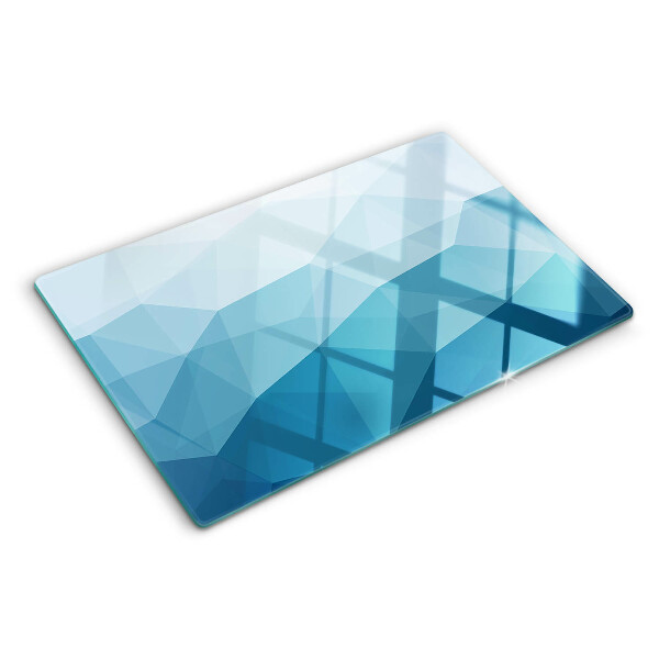 Doska na krájanie Modrý trojuholníkový gradient