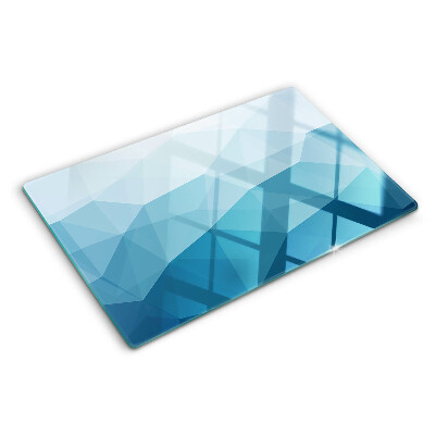 Doska na krájanie Modrý trojuholníkový gradient