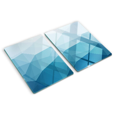 Doska na krájanie Modrý trojuholníkový gradient