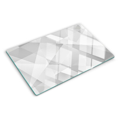 Sklenená doska na krájanie Geometria v odtieňoch sivej