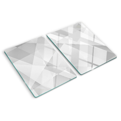 Sklenená doska na krájanie Geometria v odtieňoch sivej
