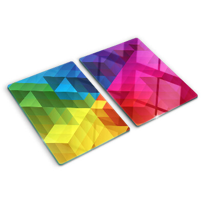 Doska na krájanie Farebná geometria v trojuholníkoch