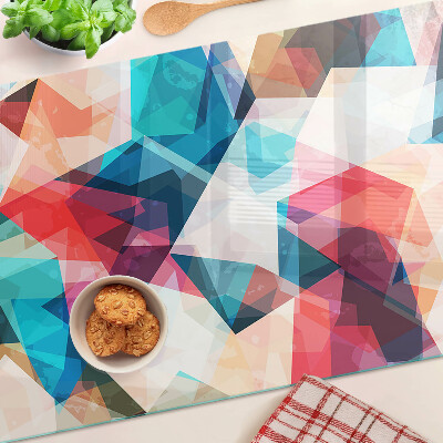 Doska na krájanie Abstraktné geometrie v pastelových farbách