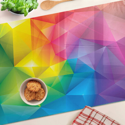 Doska na krájanie Farebná geometria v odtieňoch dúhy