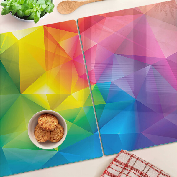 Doska na krájanie Farebná geometria v odtieňoch dúhy