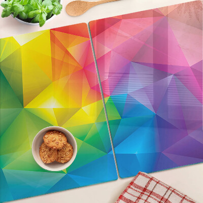 Doska na krájanie Farebná geometria v odtieňoch dúhy