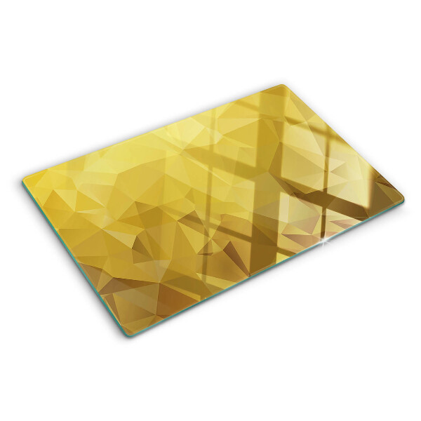 Doska na krájanie Geometria v odtieňoch zlata