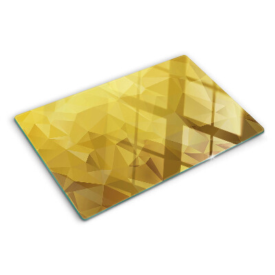 Doska na krájanie Geometria v odtieňoch zlata