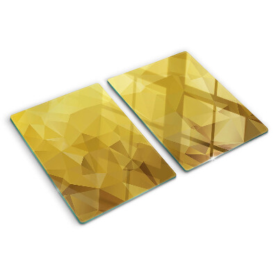 Doska na krájanie Geometria v odtieňoch zlata