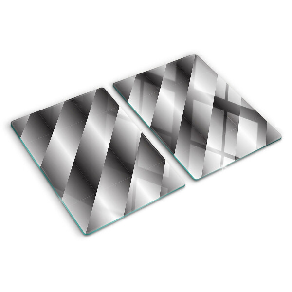 Doska na krájanie Geometrické vzory v odtieňoch sivej
