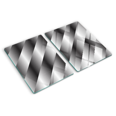 Doska na krájanie Geometrické vzory v odtieňoch sivej