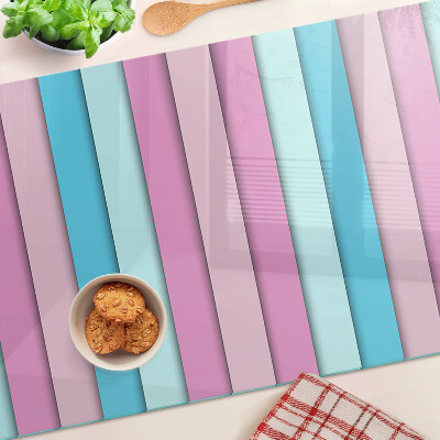 Sklenená doska na krájanie Geometria v pastelových farbách
