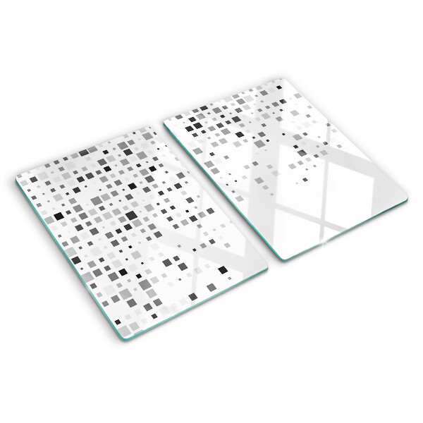 Doska na krájanie Geometrické vzory v odtieňoch sivej