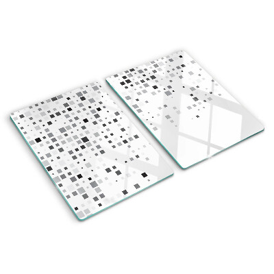 Doska na krájanie Geometrické vzory v odtieňoch sivej