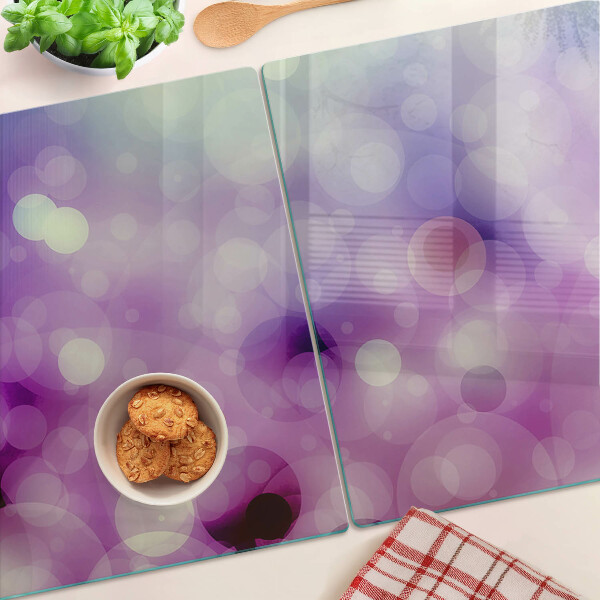 Doska na krájanie Bokeh v odtieňoch fialovej a ružovej