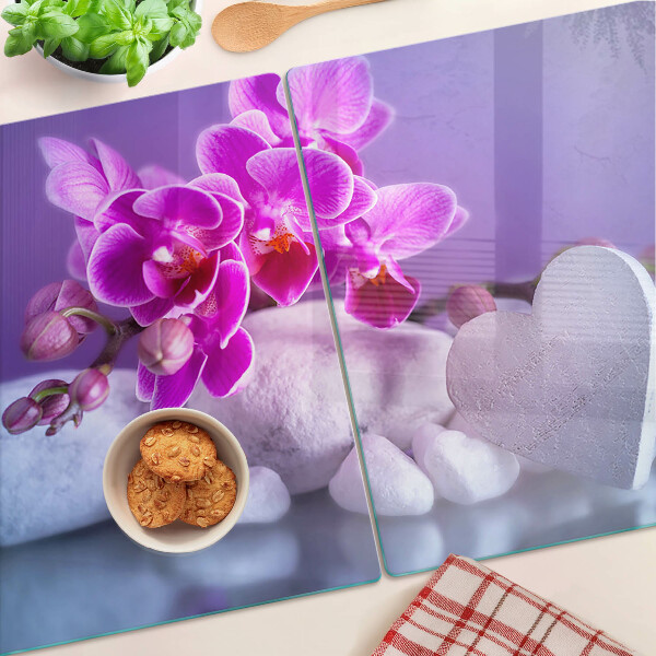 Doska na krájanie Orchidey na kameňoch