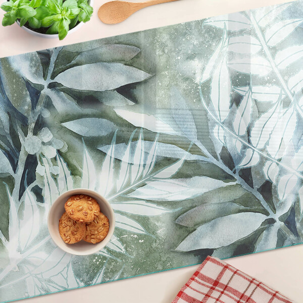 Doska na krájanie Tropické listy v pastelových odtieňoch