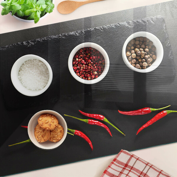 Doska na krájanie Korenie a červená paprika