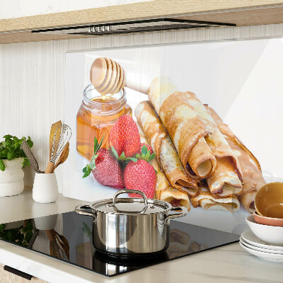 Doska na krájanie Palacinky s medom a jahodami
