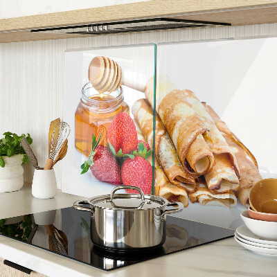 Doska na krájanie Palacinky s medom a jahodami