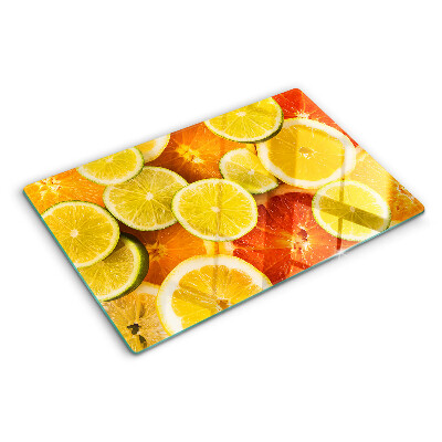 Sklenená doska na krájanie Citrusové plody a citrusové plody