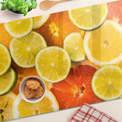 Sklenená doska na krájanie Citrusové plody a citrusové plody