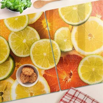 Sklenená doska na krájanie Citrusové plody a citrusové plody