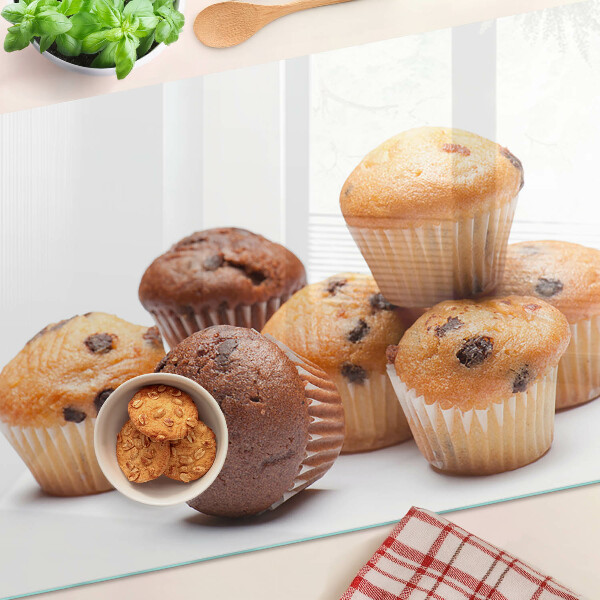 Doska na krájanie Čokoládové a vanilkové muffiny