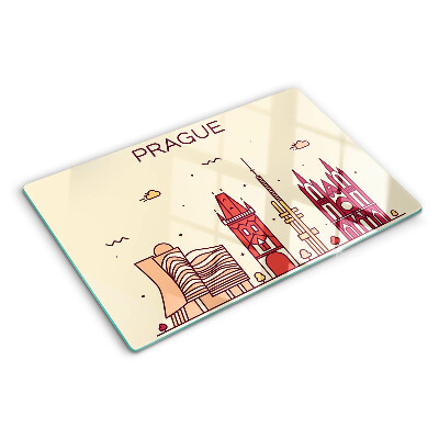 Doska na krájanie Praha - výhľad na mesto