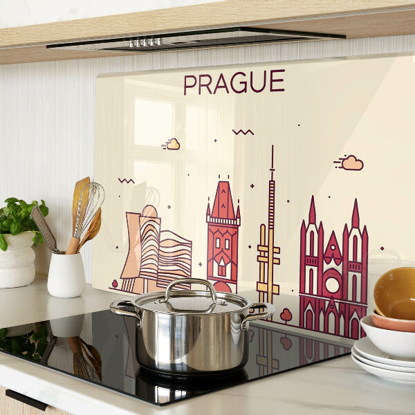 Doska na krájanie Praha - výhľad na mesto
