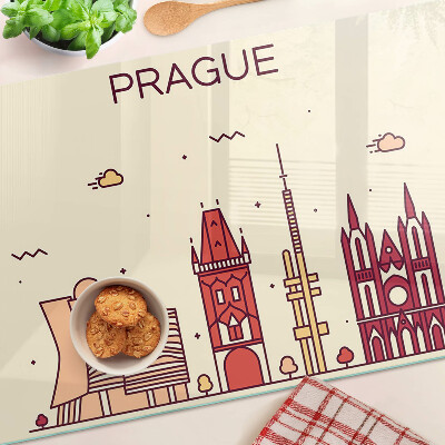 Doska na krájanie Praha - výhľad na mesto