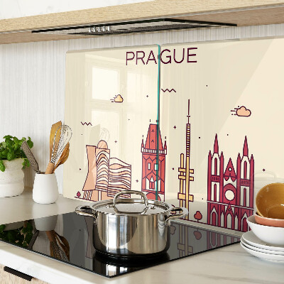 Doska na krájanie Praha - výhľad na mesto