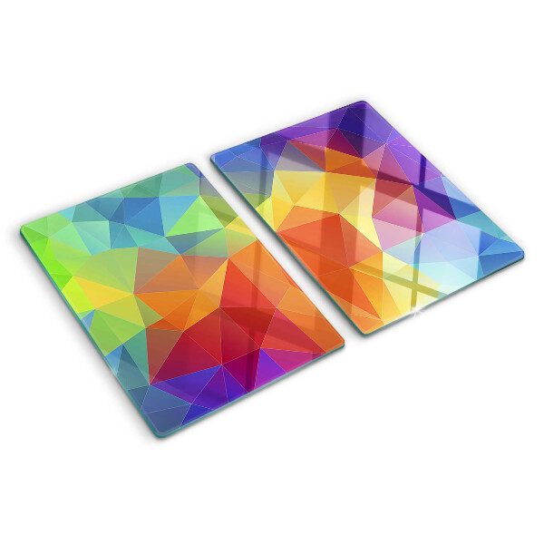 Doska na krájanie Geometria farebných trojuholníkov