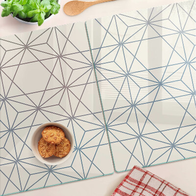Doska na krájanie Geometria s trojuholníkmi a čiarami