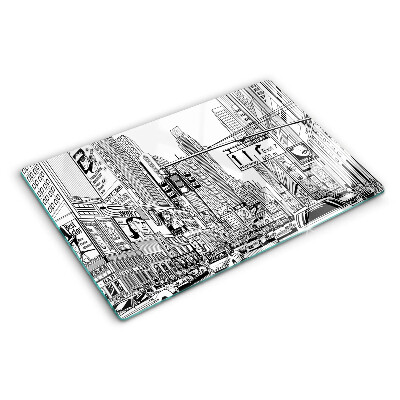 Doska na krájanie New York v štýle komiksu