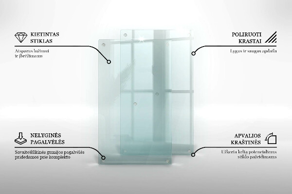 Sklenená doska na krájanie 