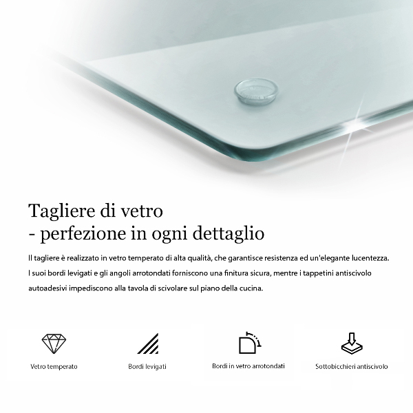 Sklenená doska na krájanie 